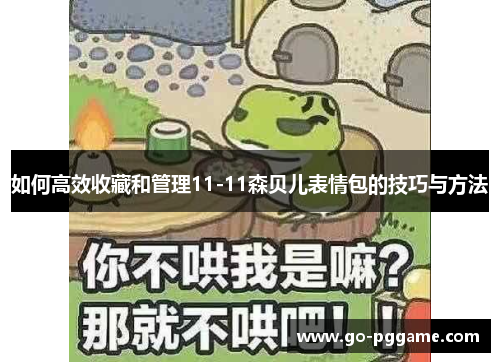 如何高效收藏和管理11-11森贝儿表情包的技巧与方法