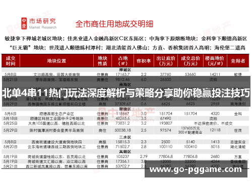 北单4串11热门玩法深度解析与策略分享助你稳赢投注技巧