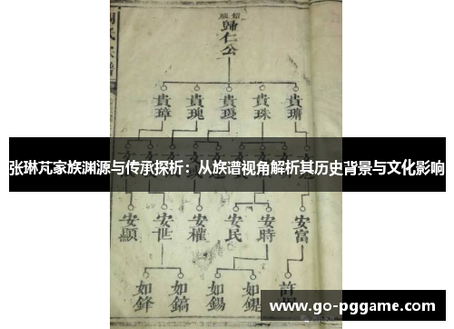 张琳芃家族渊源与传承探析：从族谱视角解析其历史背景与文化影响